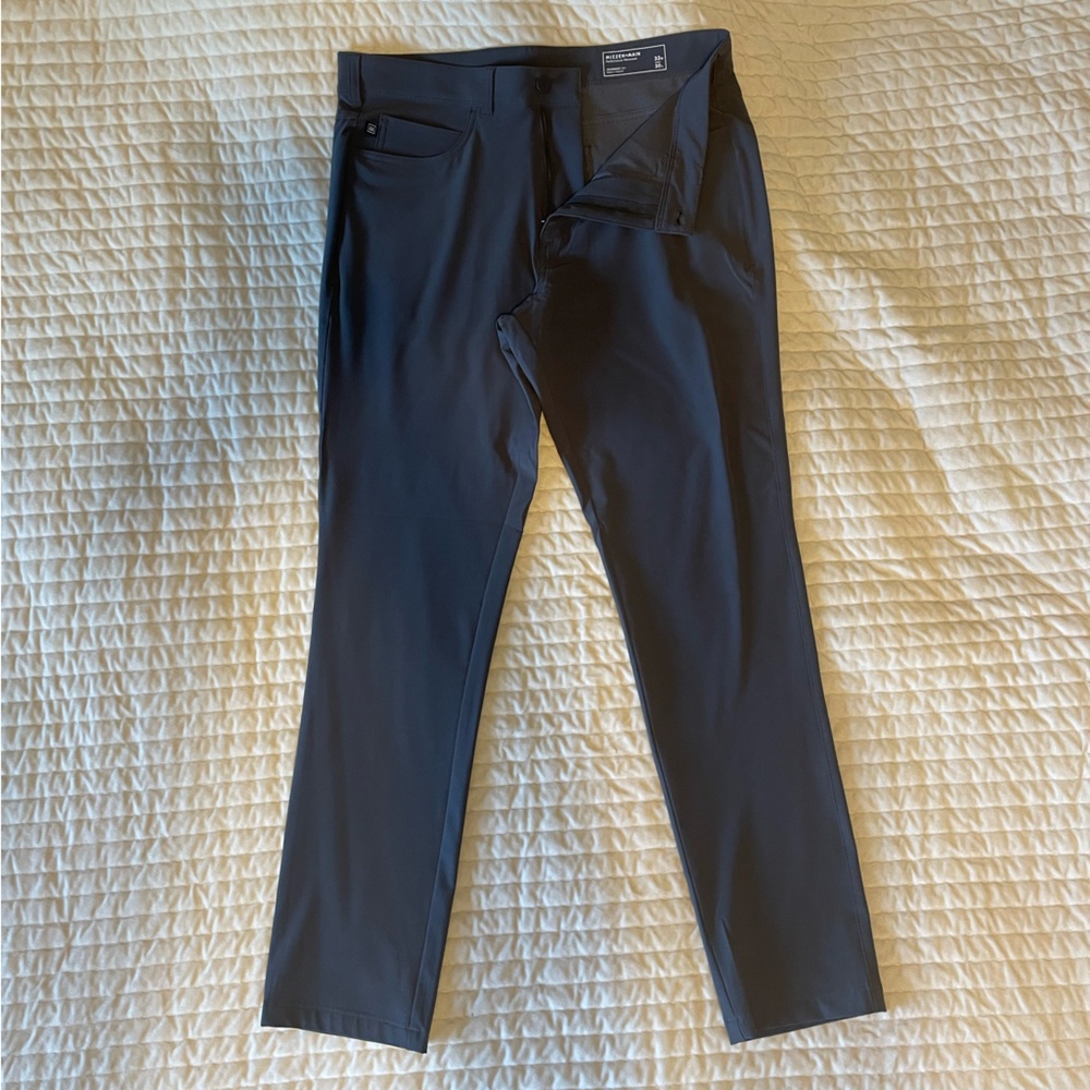 Mizzen + Main Men’s Helmsman Slim Fit Chino - 32x30 - Charcoal Gray